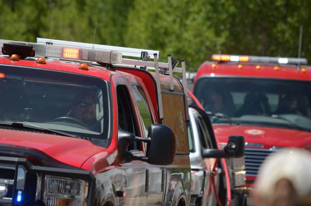 Wildland fire reported on Gore Pass